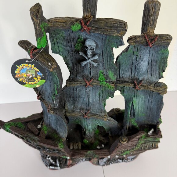 Pirate Ship Aquarium Ornament Large Underwater Freshwater Saltwater Decor Fish - Picture 14 of 16